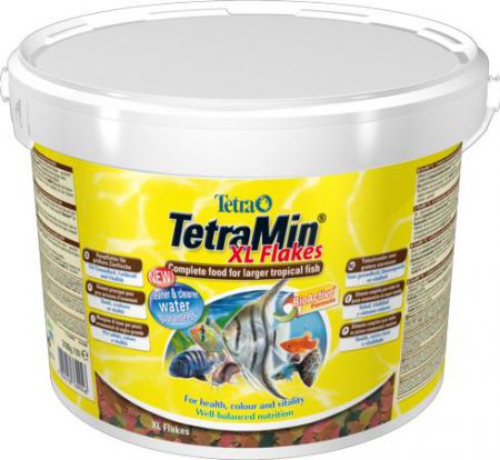 TetraMin XL Flakes 10 литров (ведро) Тетра Мин Крупные хлопья