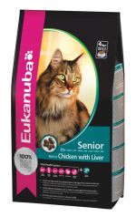  Eukanuba Senior 2kg. Корм для пожилых кошек 2кг.